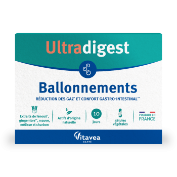 Ultradigest Ballonnements Vitavea - boîte de 30 gélules