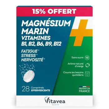 Magnésium marin et vitamines Vitavea - offre spéciale boite de 28 comprimés