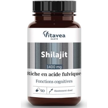 Shilajit 1400mg Vitavea - pot de 50 gélules