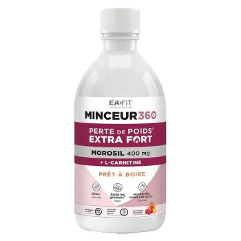 Minceur 360 morosil go&ucirc;t p&ecirc;che framboise Eafit - flacon de 500ml