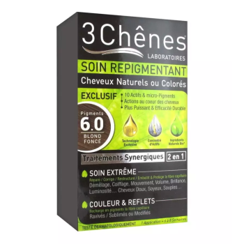 Soin repigmentant blond foncé 6.0 Les 3 Chênes - 4 produits  