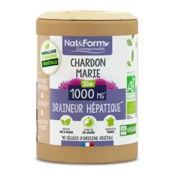 Chardon marie bio Nat&Form - boite de 90 gélules