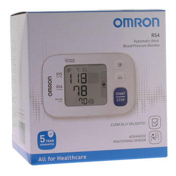 Tensiomètre électronique poignet rs4 Omron - boite d'un tensiomètre + brassard