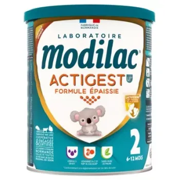 Actigest formule épaissie Lait 2ème âge Modilac - pot de 800g