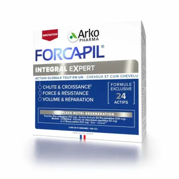 Forcapil integral expert action tout-en-un cheveux et cuir chevelu Arkopharma - boite de 168 g&eacute;lules