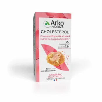 Arkog&eacute;lules Cholest&eacute;rol Arkopharma - boite de 30 g&eacute;lules