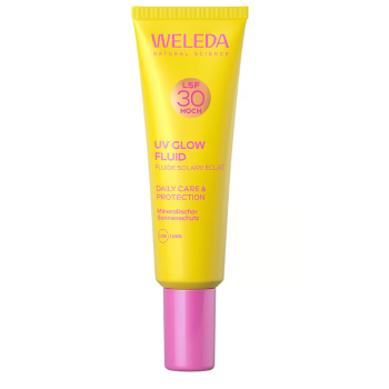 Fluide solaire éclat SPF30 Weleda - tube de 30ml