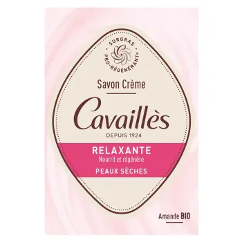 Savon crème relaxante amande bio Rogé Cavaillès - pain de 100g