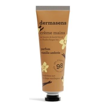 Dermasens crème mains parfum vanille ambrée Marque Verte - tube de 30ml