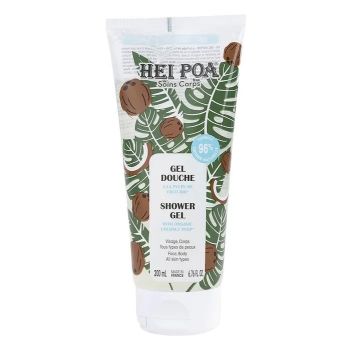 Gel douche &agrave; la pulpe de coco bio Hei Poa - tube de 200ml