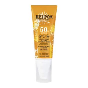 Gel-en-huile solaire invisible Monoï SPF50 Hei Poa - tube de 100ml