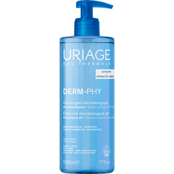 Derm-phy gel surgras dermatologique Uriage - flacon-pompe de 500ml