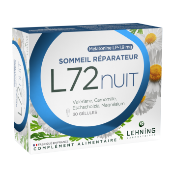 L72nuit sommeil réparateur Lehning - boite de 30 gélules