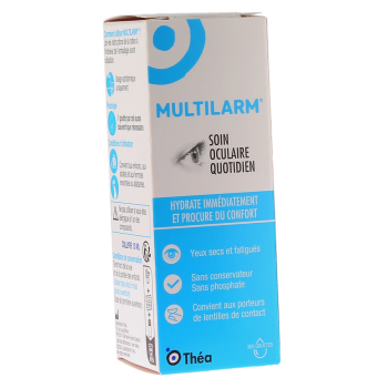 Multilarm collyre soin oculaire quotidien Théa - flacon de 10ml 