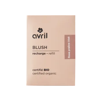 Recharge Blush bio rose praliné irisé Avril - poudrier de 5g
