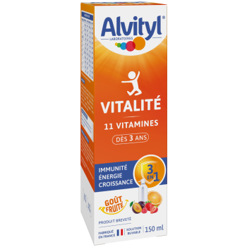 Vitalité Solution buvable 11 vitamines Alvityl - spray de 150 ml