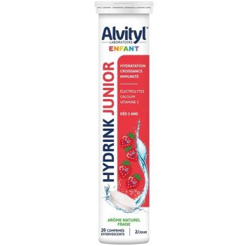 Hydrink junior arôme fraise Alvityl - tube de 20 comprimés effervescents