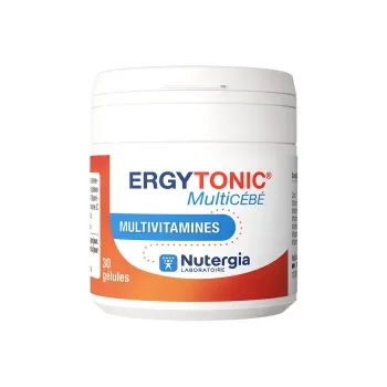 Ergytonic Multicébé multivitamines Nutergia - pot de 30 gélules 