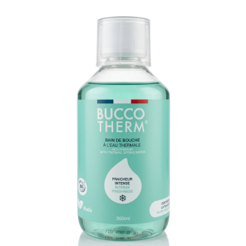 Bain de bouche à l'eau thermale gôut menthe fraîche sans alcool Buccotherm - flacon de 300ml 