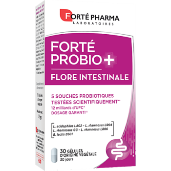 Forté Probio+ Flore intestinale Forté Pharma - boîte de 30 gélules