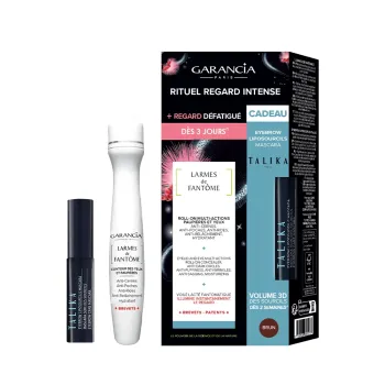 Coffret roll-on yeux Larmes de fantôme + mascara sourcils brun offert Garancia - coffret de 2 produits