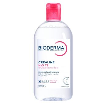 Eau micellaire Créaline TS H20 Bioderma - flacon de 500 ml