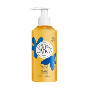 Lait corps bienfaisant Vanille Soleil Roger & Gallet - flacon-pompe de 250ml