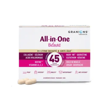 All-in-one beaut&eacute; routine beaut&eacute; et anti-&acirc;ge Granions - boite de 60 comprim&eacute;s 