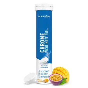 Chrome picolinate 250ug Granions - tube de 20 comprim&eacute;s effervescents
