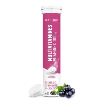 Multivitamines vitamine C 1000mg Granions - tube de 17 comprim&eacute;s effervescents