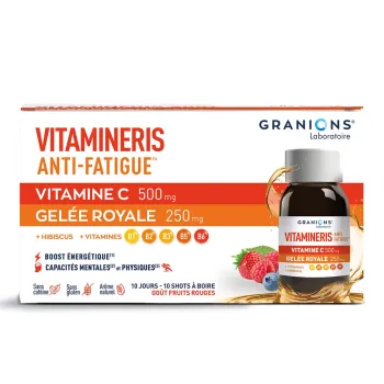 Vitamineris anti-fatigue Granions - boite de 10 shots à boire 