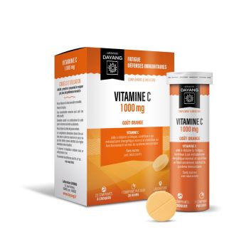 Vitamine C 1000mg goût orange Dayang - boîte de 20 comprimés