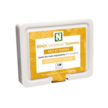 RINOComplexe Gommes nez et gorge Nutravance - boite de 45 gommes