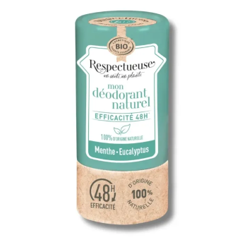 Mon d&eacute;odorant naturel eucalyptus Respectueuse - stick de 50g
