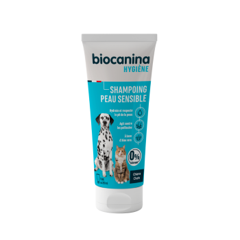 Shampoing peau sensible chien et chat Biocanina - tube de 200 ml