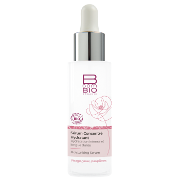 Sérum concentré hydratant visage et yeux BcomBIO - flacon de 30 ml