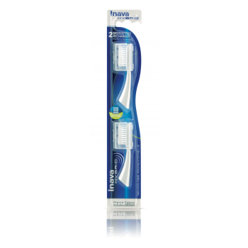 Recharge Brosse à dents 20/100 Inava Hybrid - blister de 2 unités