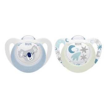 Starlight sucettes day & night 0-6mois NUK - lot de 2 sucettes