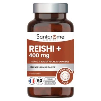 REISHI+ 400mg Santarome - pot de 60 g&eacute;lules