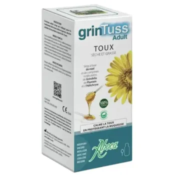 Grintuss adult sirop toux sèche et grasse Aboca - flacon de 180g