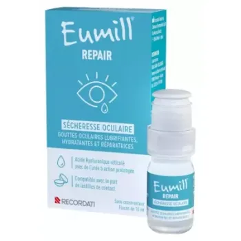 Gouttes sécheresse oculaire Eumill Repair - flacon de 10ml