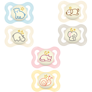 Sucette Supreme nuit 2-6 mois MAM - boîte de 2 sucettes