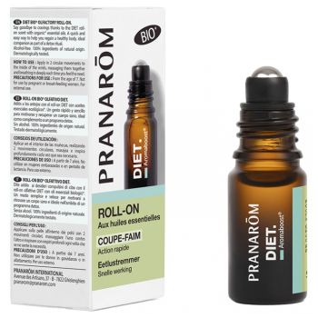 Aromaboost Diet coupe-faim Roll-on aux huiles essentielles bio Pranarôm - roll-on de 5 ml