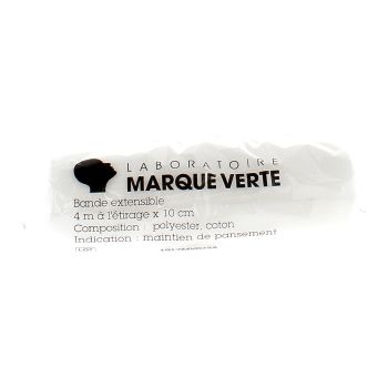 Bande Extensible 4m x 10cm Laboratoire Marque Verte - 1 unité