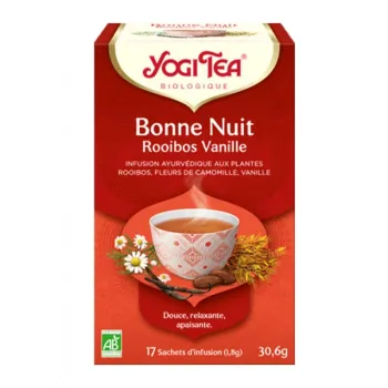 Bonne nuit Rooibos vanille BIO Yogi Tea - boite de 17 sachets 