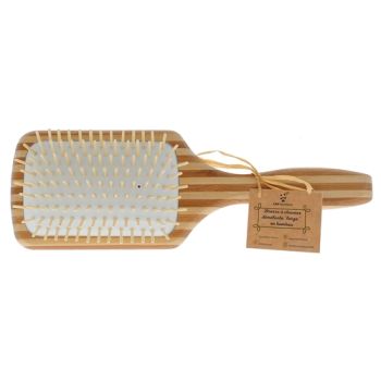 Brosse à cheveux démêlante large en bambou Cap Bambou - une brosse