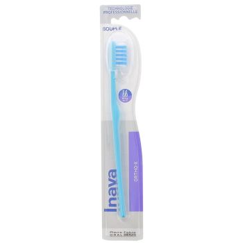 Brosse à dents Souple 20/100 Ortho-X Inava - couleur bleu