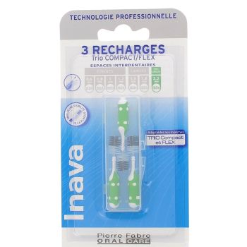 Brossettes interdentaires 2.2 mm Trio Compact et Flex Inava - 3 recharges