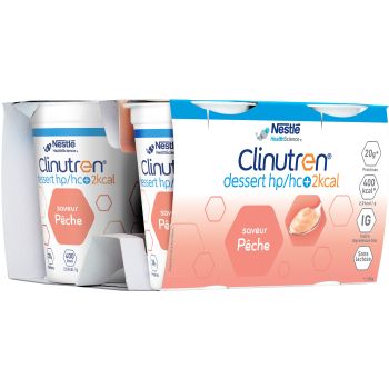 Clinutren saveur pêche HP/HC + Nestlé - lot de 4x200g