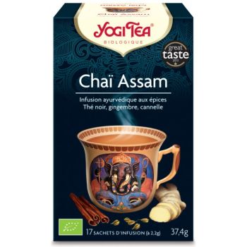 Chaï Assam infusion bio Yogi Tea - boite de 17 sachets 
